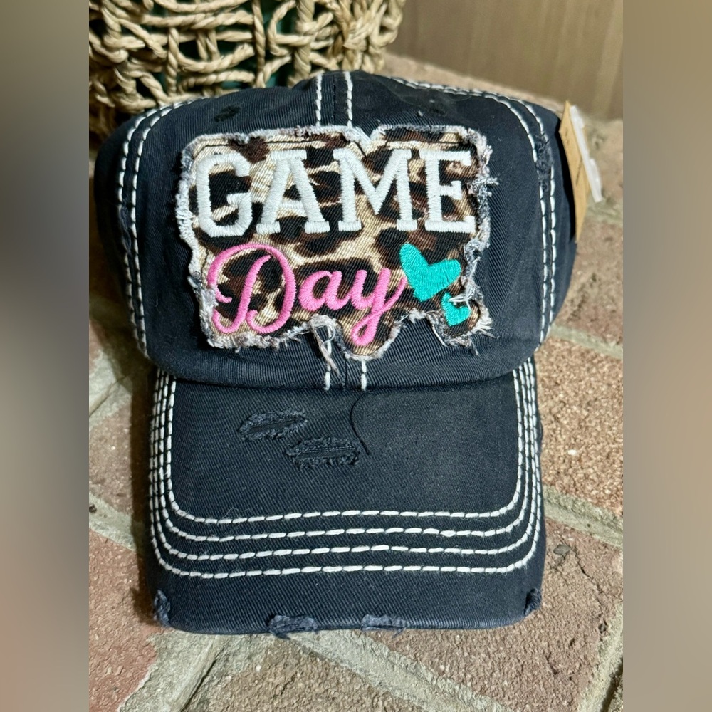NWT Dark Grey Game Day Baseball Hat